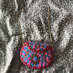 RAMLA handmade mosaic purse new